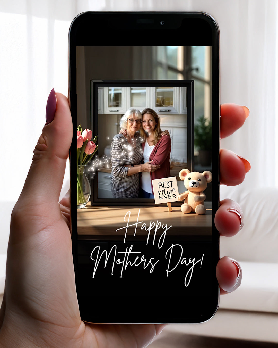 Mother’s Day 'Teddy Bear' Memory 🌷 Animated Photo Gift